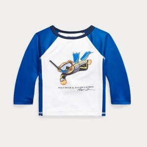 🐻💙RL💙🐻 NWOT 18m size Toddler boy rash guard. Adorable!